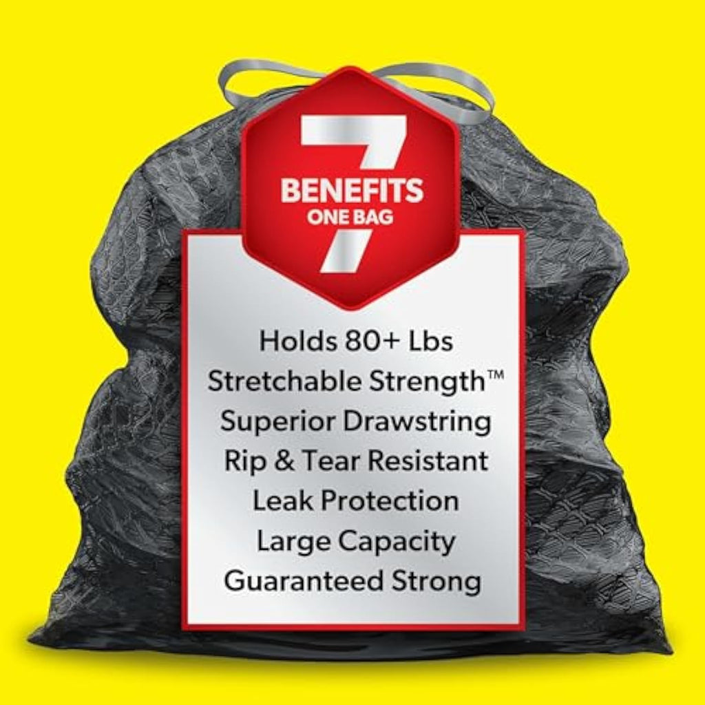 Glad ForceFlex Heavy Duty Trash Bags With Clorox, Mountain Air, 30 Gal, 50 Ct