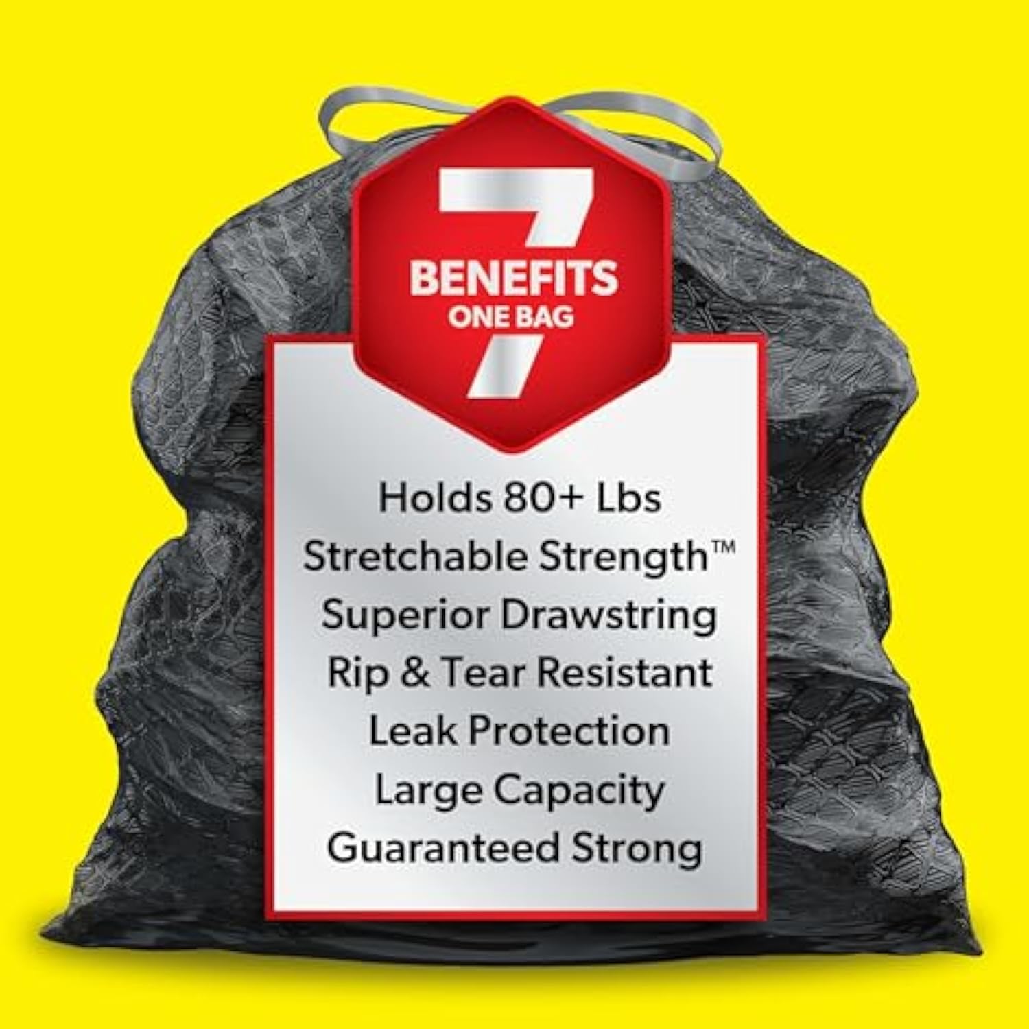 Glad ForceFlex Heavy Duty Trash Bags With Clorox, Mountain Air, 30 Gal, 50 Ct