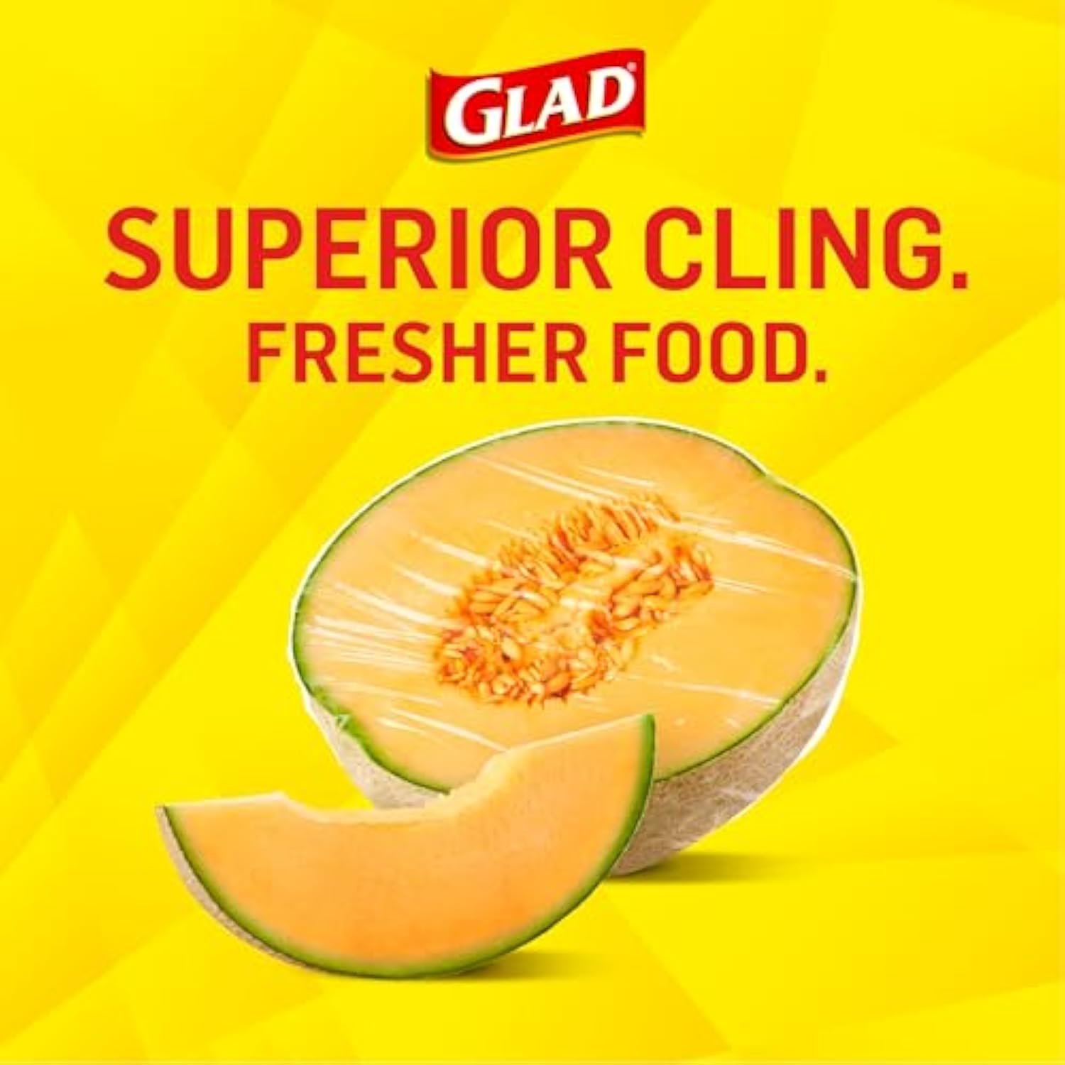 Glad Cling ‘N Seal Plastic Food Wrap, 200 Square Foot Roll, Pack of 12, Pack May Vary