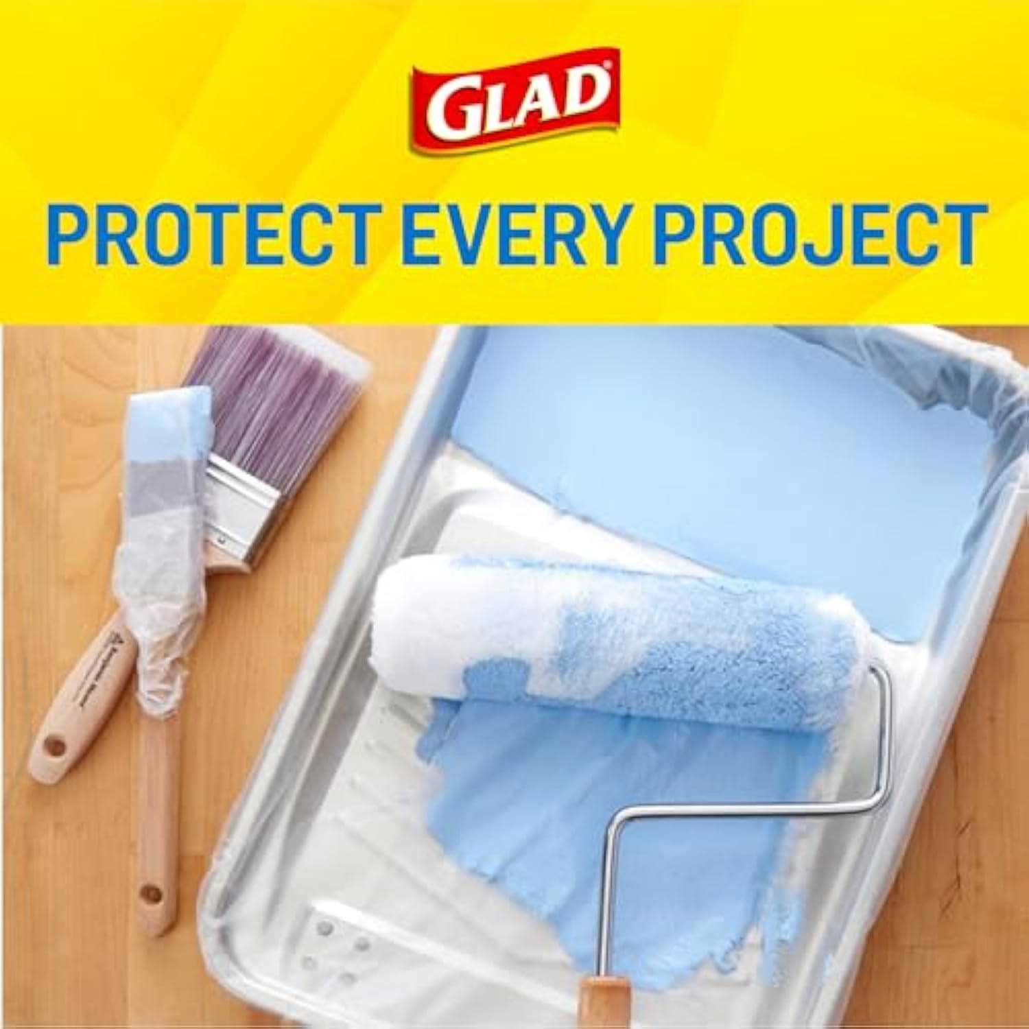 Glad Press'N Seal Plastic Food Wrap, 100 Square Foot Roll, Pack of 3, (Package May Vary)