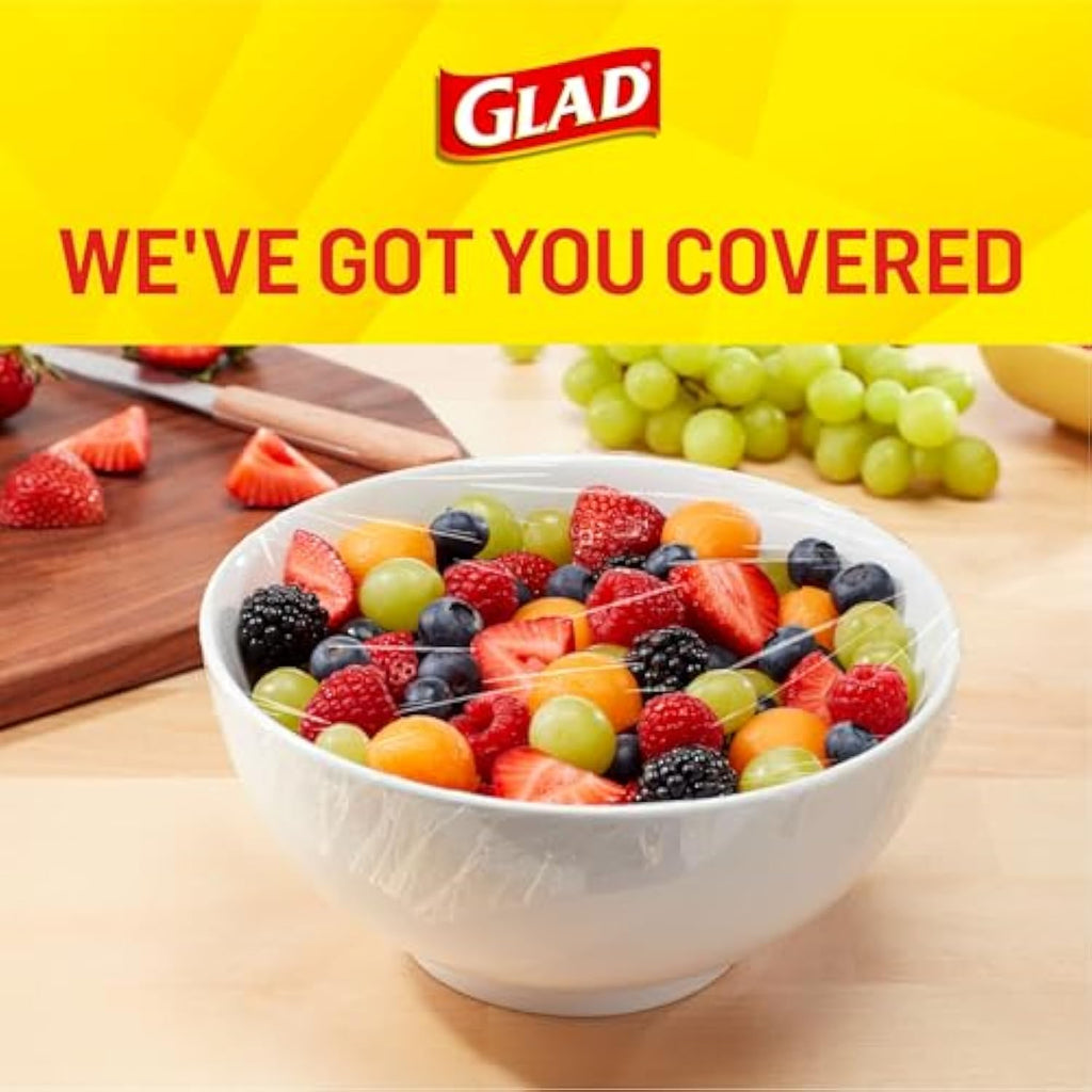 Glad Cling ‘N Seal Plastic Food Wrap, 200 Square Foot Roll, Pack of 12, Pack May Vary